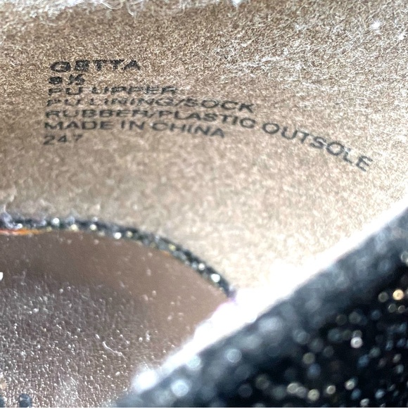 Madden Girl Black Glitter Heels - Size 8.5 Women's - Picture 12 of 14